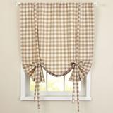 Buffalo Check Decorative Tie-Up Shade