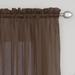 Miller Curtains Preston Sheer 108-Inch Rod Pocket Curtain Panel - 52 X 108 - 52 X 108