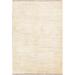 Hand Knotted Woolen Solid Gabbeh Shiraz Persian Carpet Area Rug - 4'10" x 3'6"