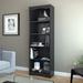 Porch & Den Alma Midnight Black 72-inch Bookcase