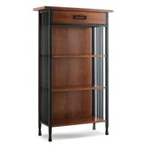 Leick Home Mission Mantel Height Bookcase with Slatted Sides