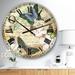 Designart 'Inspirational Butterflies Love' Oversized Cottage Wall Clock