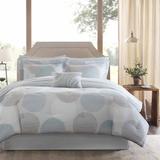 Madison Park Essentials Covina Aqua Complete Comforter Set with Cotton Bed Sheets