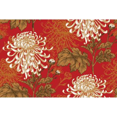 Red Spider Floral Removable Wallpaper 24''w x 10'L - 10'ft H x 24''inch W