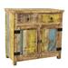 Handmade Suman Solid Mango Wood 2 Door Sideboard (India) - 34" x 18" x 36"