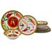 Certified International Red Hot 12 Pieces Melamine Dinnerware Set