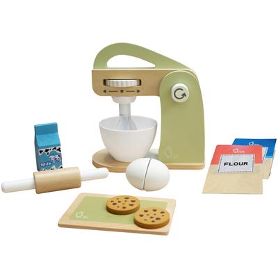Teamson Kids - Little Chef Frankfurt Wooden Mixer play kitchen accessories - Green