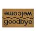 Welcome/ Goodbye Natural Coir Doormat