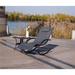 Outdoor Iron Rocking U-shaped Lounge Chair