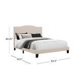 Hillsdale Furniture Kiley Upholstered Bed, Linen