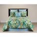 Celestial blue and green comforter set