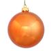 Burnished-orange Plastic 10-inch Shiny Ball Ornament - 10"