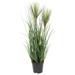 Vickerman 24" Artificial Potted Green Grass.