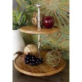 Brown Mango Wood Farmhouse Tiered Server 18 x 14 x 14 - 14 x 14 x 18