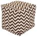 Majestic Home Goods Chevron Indoor / Outdoor Ottoman Pouf Cube