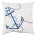 Blue Sea Print Indoor/Outdoor Decorative Throw Pillow