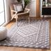 SAFAVIEH Handmade Natura Transitional Geometric Cream/Purple Wool Rug