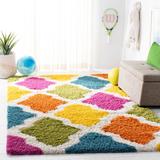 SAFAVIEH Kids Shag Petka Geometric Nursery Playroom 2-inch Thick Rug