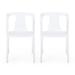 Orchid Outdoor Stacking Dining Chair (Set of 2) by Christopher Knight Home - 21.50" W x 19.50" D x 30.50" H