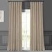 Exclusive Fabrics Antique Beige Faux Silk Taffeta Curtain (1 Panel)