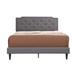 LYKE Home Delran Gray Queen Bed-All in one Bed