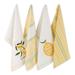 DII Lemon Bliss Kitchen Textiles, 18x28", Lemon Bliss, 4 Pieces