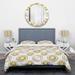 Designart 'Circular Golden Pattern I ' Mid-Century Duvet Cover Set