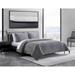 Vera Wang Diamond Velvet Reversible Charcoal Quilt Set