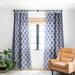 1-piece Blackout Watercolor Shibori Blue Made-to-Order Curtain Panel