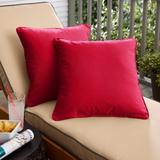 Crimson Red Corded Indoor/ Outdoor Pillow Set (Set of 2)