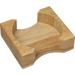 CounterArt Light Oak Round Coaster Holder - 4.5x4.5