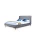 Manhattan Comfort Velvet Mid Century Heather Full-Size Bed