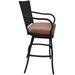 Patio Outdoor Swivel Counter Bar Stool 30" - Erin Terracotta on Black