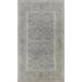 Silver Washed Geometric Turkish Ziegler Traditional Wool Area Rug - 6'7" x 9'10"