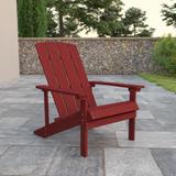 Outdoor All-Weather Poly Resin Wood Adirondack Chair - 29.5"W x 33.5"D x 35"H