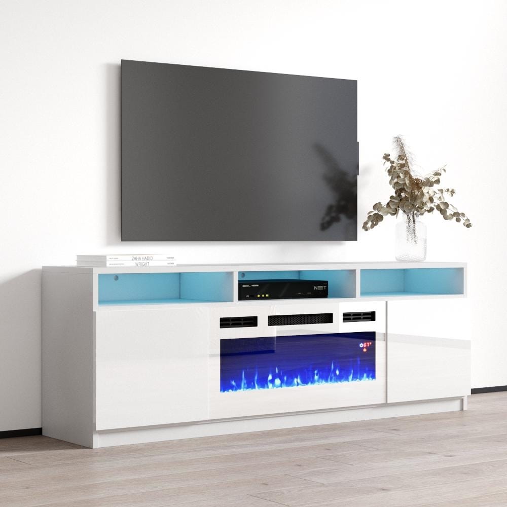 Reno WH05 Electric Fireplace Modern 63" TV Stand