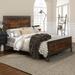 Middlebrook Santos Queen-size Industrial Metal and Faux Wood Panel Bed