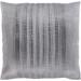 Livabliss Josune Metallic Silver Feather Down or Poly Filled Throw Pillow 20-inch