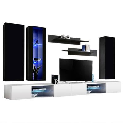 Fly EF4 33TV Wall Mounted Floating Modern Entertainment Center