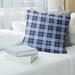 LA Football Luxury Plaid Accent Pillow-Poly Twill