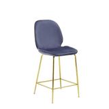 Best Master Furniture Upholstered Velvet 24 Inch Bar Chair (Set of 2)