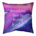 Quotes Multicolor Background Be Bold Inspirational Quote Pillow (Indoor/Outdoor)