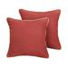 Humble + Haute Sunbrella Canvas Henna Indoor/Outdoor Corded Pillow Set of 2