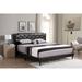 Carson Carrington Valsnas Adjustable Tufted Faux Leather Panel Bed