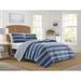 Nautica Saltmarsh Cotton Reversible Blue Quilt Set