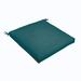 Sorra Home Teal 19 x 2.5-inch Chair Cushion - Bristol