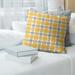 Green Bay Football Luxury Plaid Accent Pillow-Faux Linen