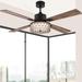 Gemma River of Goods 52-inch LED Integrated Ceiling Fan With Light - 52" x 52" x 13.5"/18.5"