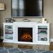 Frederick 72" Electric TV Stand Fireplace in White by Real Flame - 72L x 15.5W x 30H
