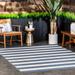 Brooklyn Rug Co Alexis Striped Indoor/Outdoor Area Rug